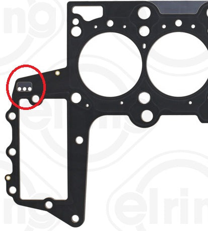 BMW Cylinder Head Gasket to suit M57N - 1-LOCH - Elring 11127788587 | ELRING