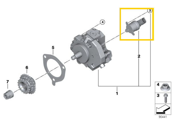BMW Suction Control Valve for M57N & M57N2 - Bosch 13517787186 | Bosch