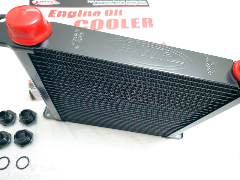 PWR Engine Oil Cooler - Plate and Fin 280 x 256 x 37mm (28 Row) | PWR