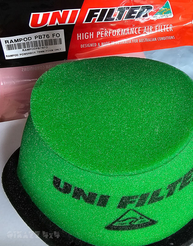 Unifilter Rampod Powerbox 76mm / 3" Universal Airbox | Unifilter Australia