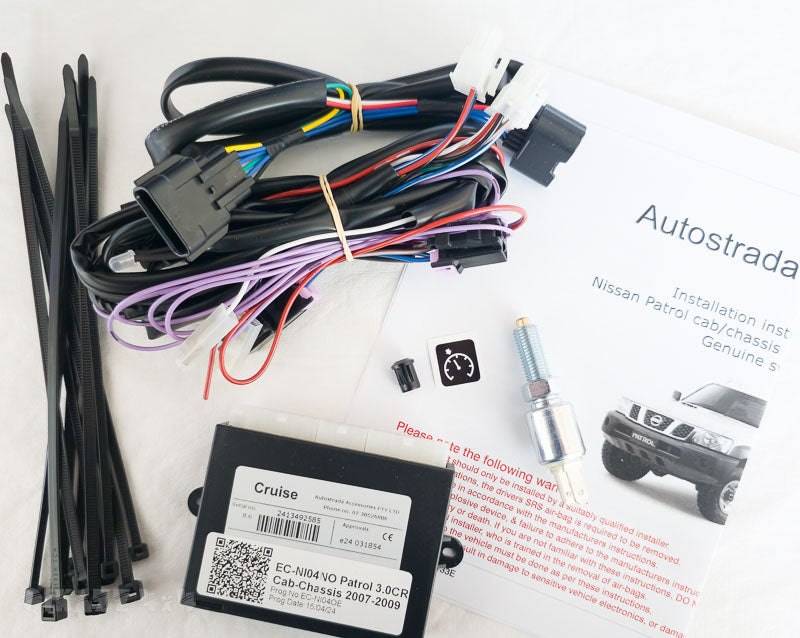 Autostrada E-Cruise Cruise Control Kit for Nissan Patrol GU Y61 ZD30 3.0L CRDi Without Factory Clutch Switch (2007-On) to suit OEM Steering Wheel Switch | Autostrada