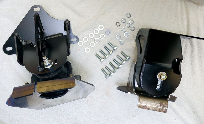 Fusion Fab BMW M57N2 GQ / GU Full Weld In Engine Mount Kit with Insulators | Fusion Fab Industries