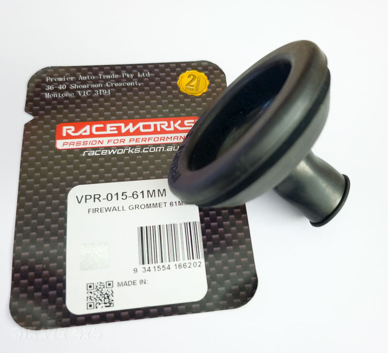 Raceworks Firewall Grommet 61mm with straight outlet VPR-015-61mm