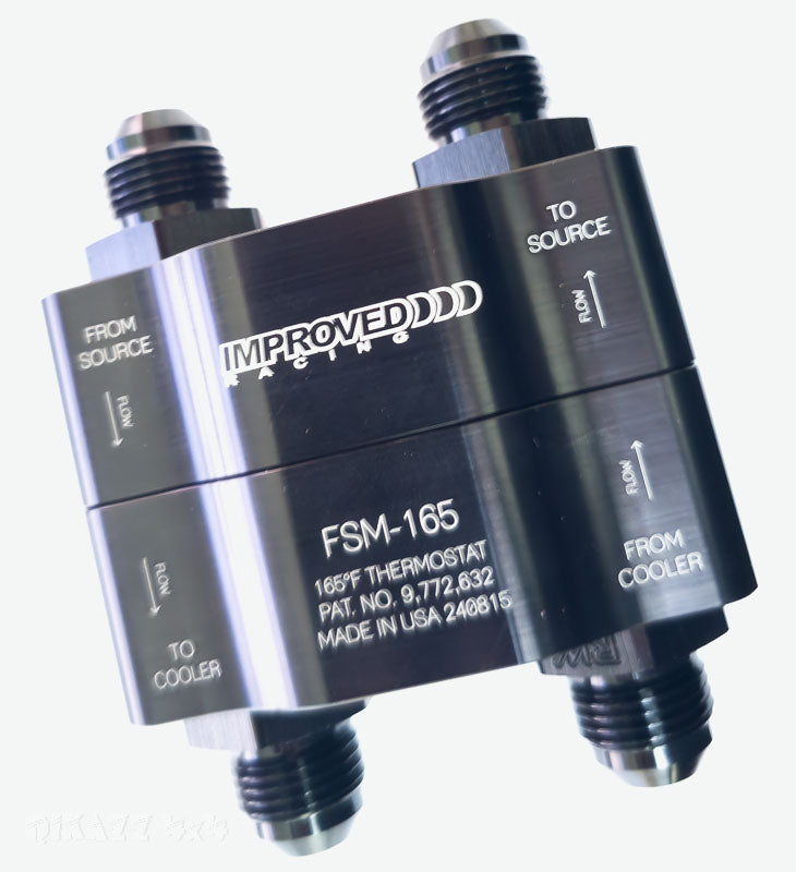 Improved Racing 6HP & 8HP High-Flow Engine & Transmission Oil Cooler Thermostat w/AN8 fittings | Improved Racing