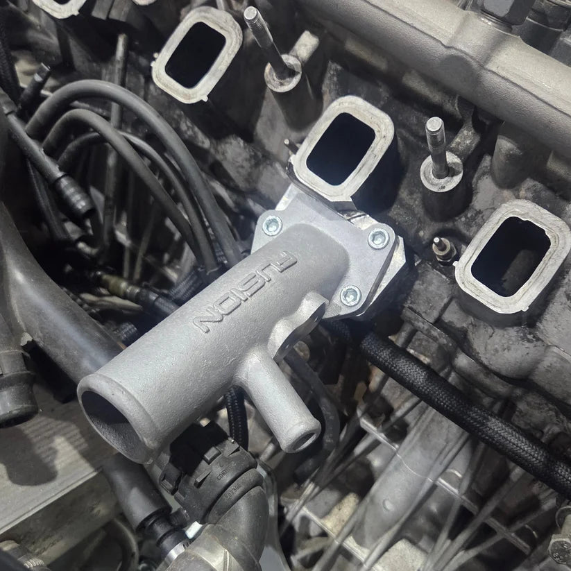 Fusion Fab BMW M57 Top Cast Aluminium Radiator Hose Outlet