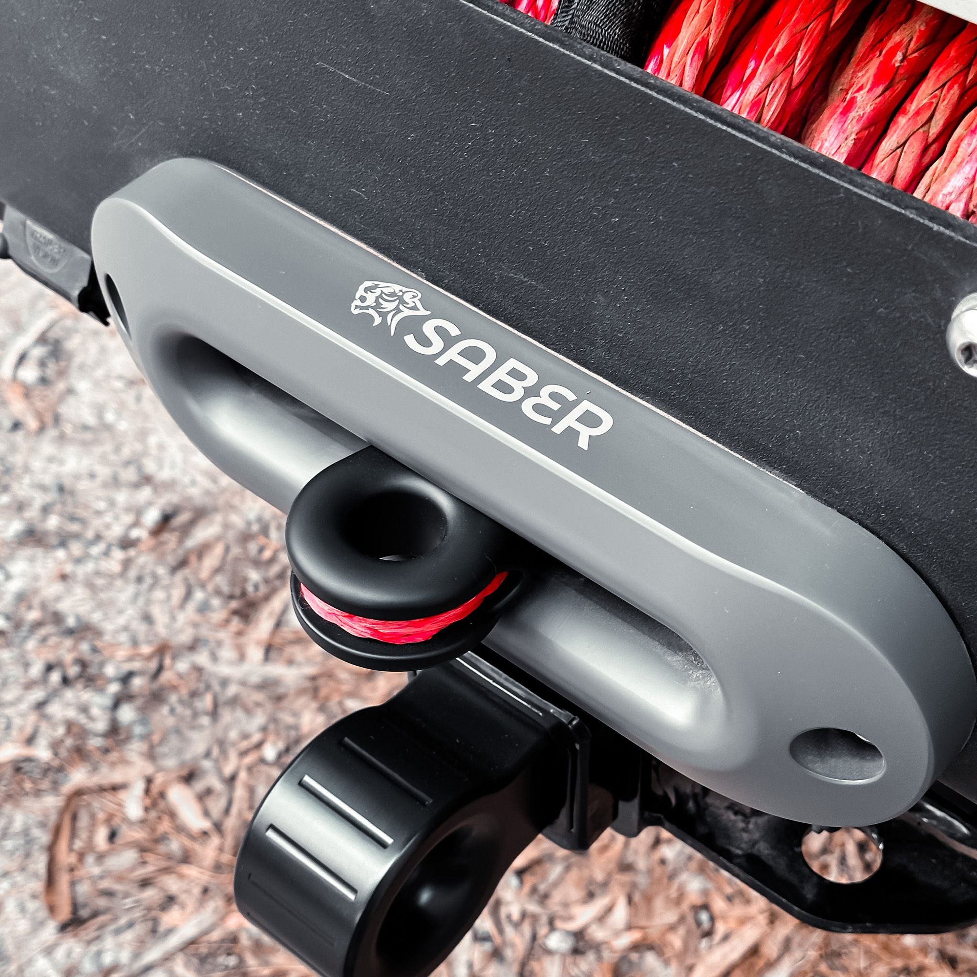 Saber Offroad 6061 Aluminium Spliced Winch Thimble V2 – Cerakote Black *UPDATED DESIGN*