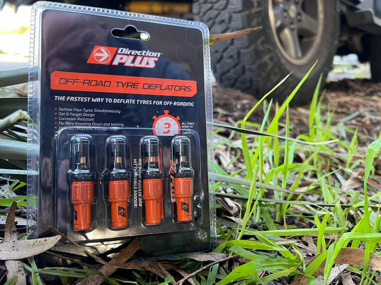 Direction Plus™ Off-Road Tyre Deflators - DPD4PK | Direction-Plus