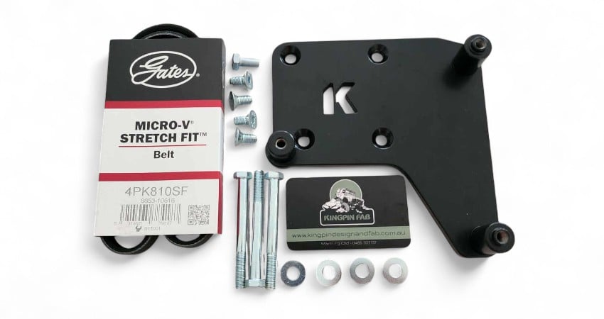 Kingpin Fab M57 Conversion AC Bracket / Relocation Bracket