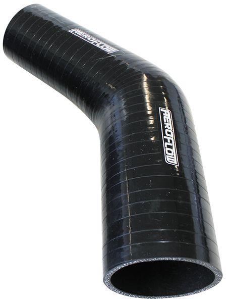 Aeroflow AF9202-250 Silicone Hose 45Deg; Black I.D 2.50 63-57mm (Copy) | Aeroflow