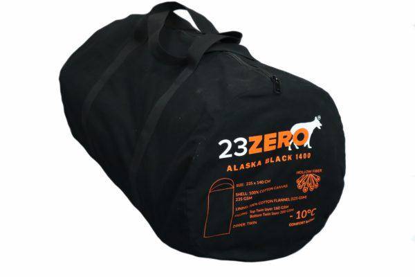 23Zero Alaska Black Sleeping Bag 1600 -10c | 23Zero