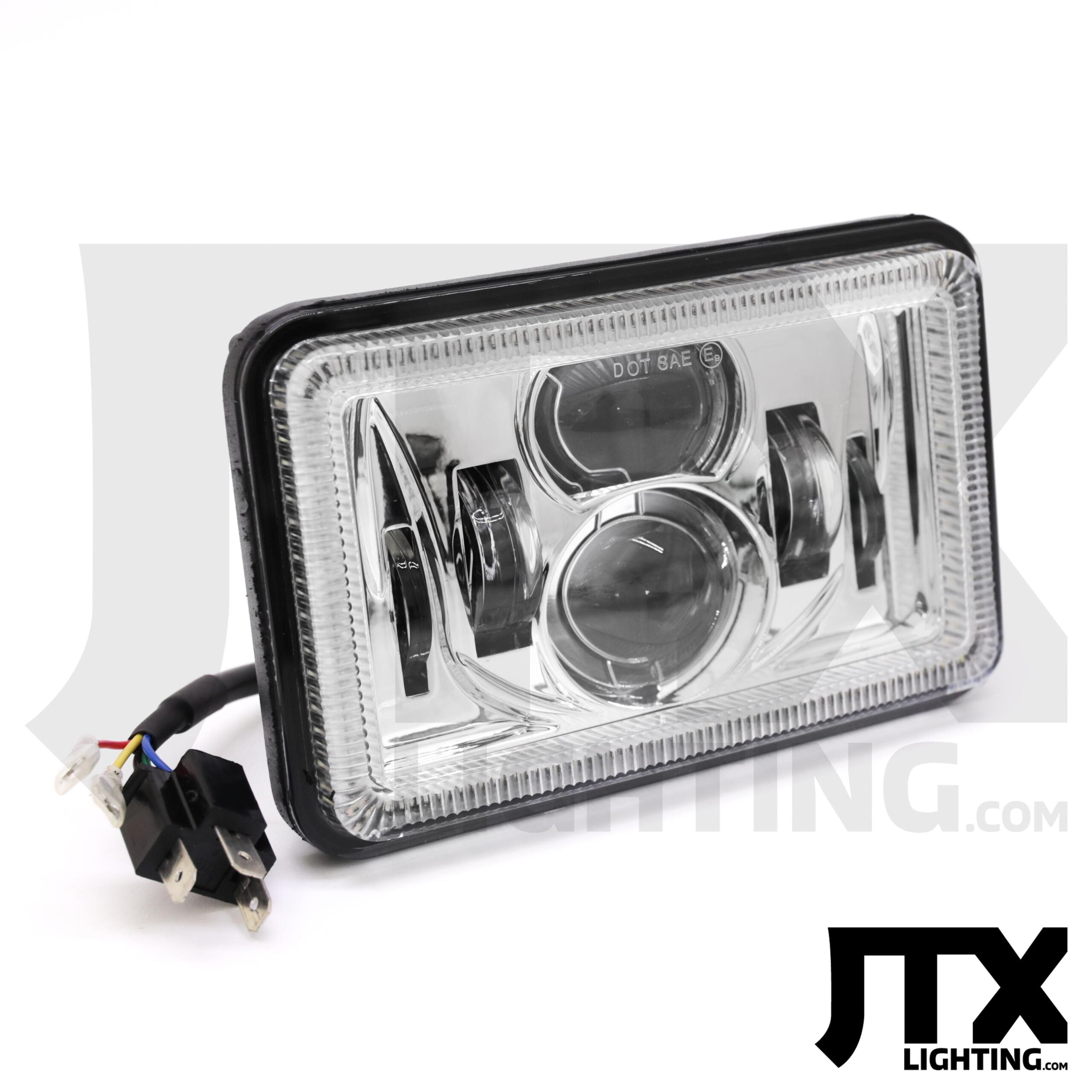 JTX Lighting 4×6″ LED Headlights - 4 Lights for Toyota Landcruiser 80 Series | JTX Lighting