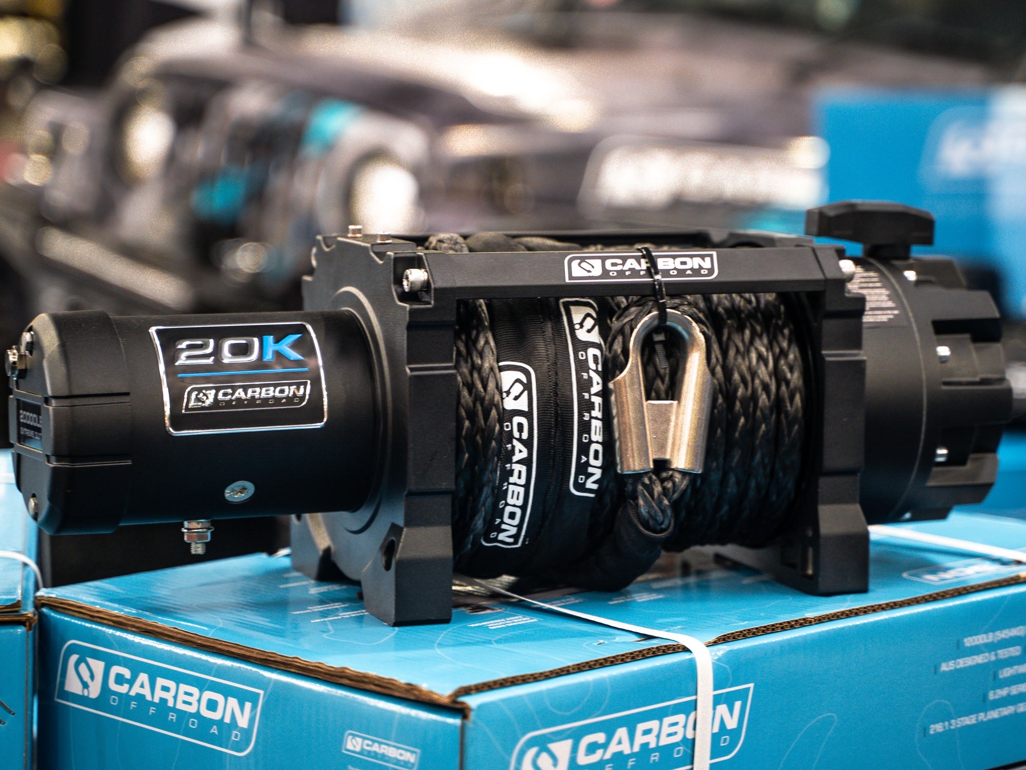 Carbon Scout Pro - 20000lb Extreme Duty Truck Winch 24V | Carbon Offroad
