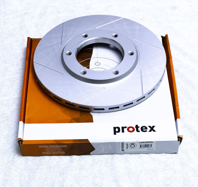 Protex 4wd Front Slotted Disc Rotor Left Hand Side for Nissan Patrol GQ Y60