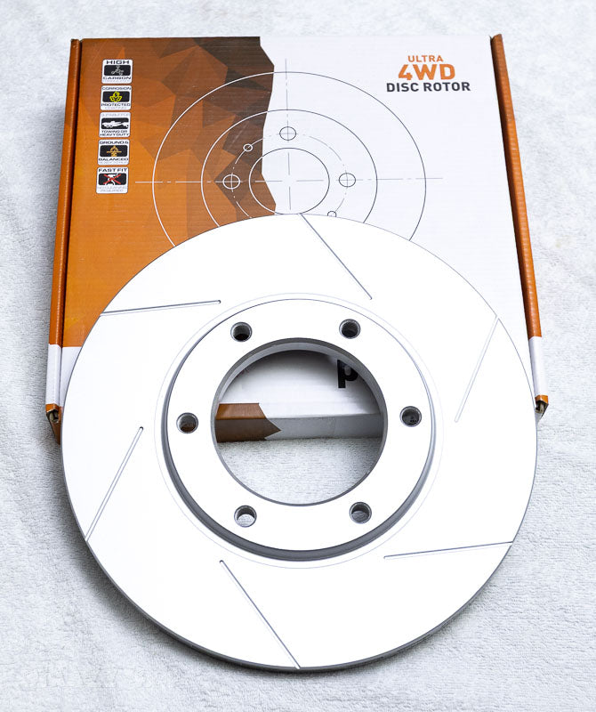 Protex 4wd Front Slotted Disc Rotor Right Hand Side for Nissan Patrol GQ Y60