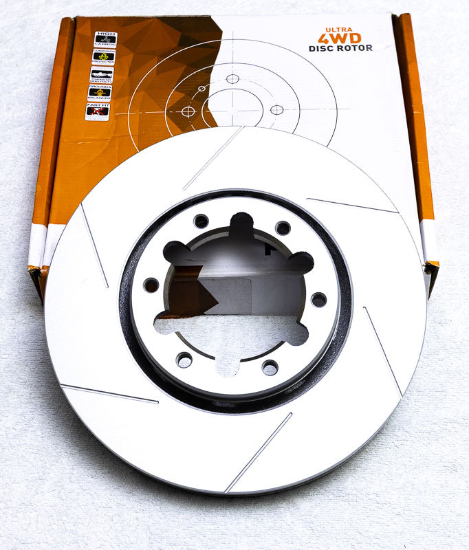 Protex 4wd Front Slotted Disc Rotor Left Hand Side for Nissan Patrol TB48 GU Y61