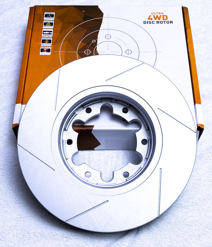 Protex 4wd Front Slotted Disc Rotor Right Hand Side for Nissan Patrol TB48 GU Y61