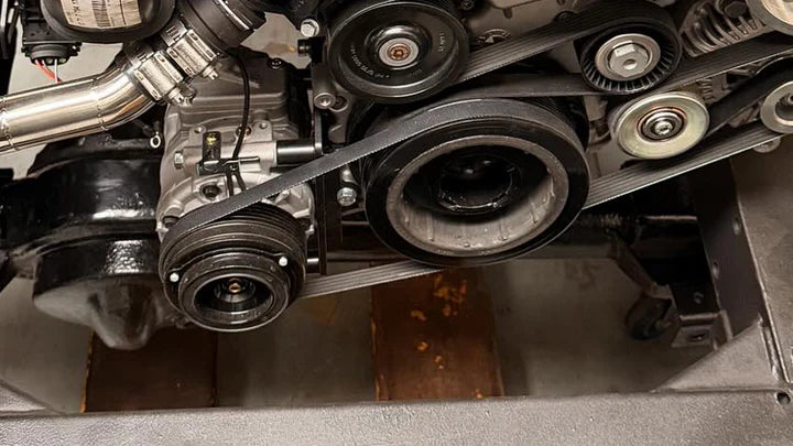 Kingpin Fab M57 Conversion AC Bracket / Relocation Bracket