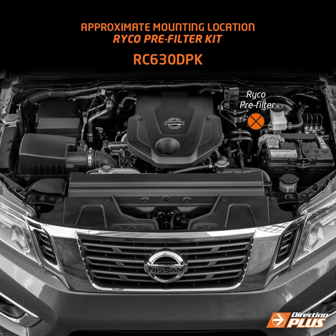 Direction Plus™ Ryco Pre-Filter Kit for Nissan Navara NP300 - RC630DPK | Direction-Plus