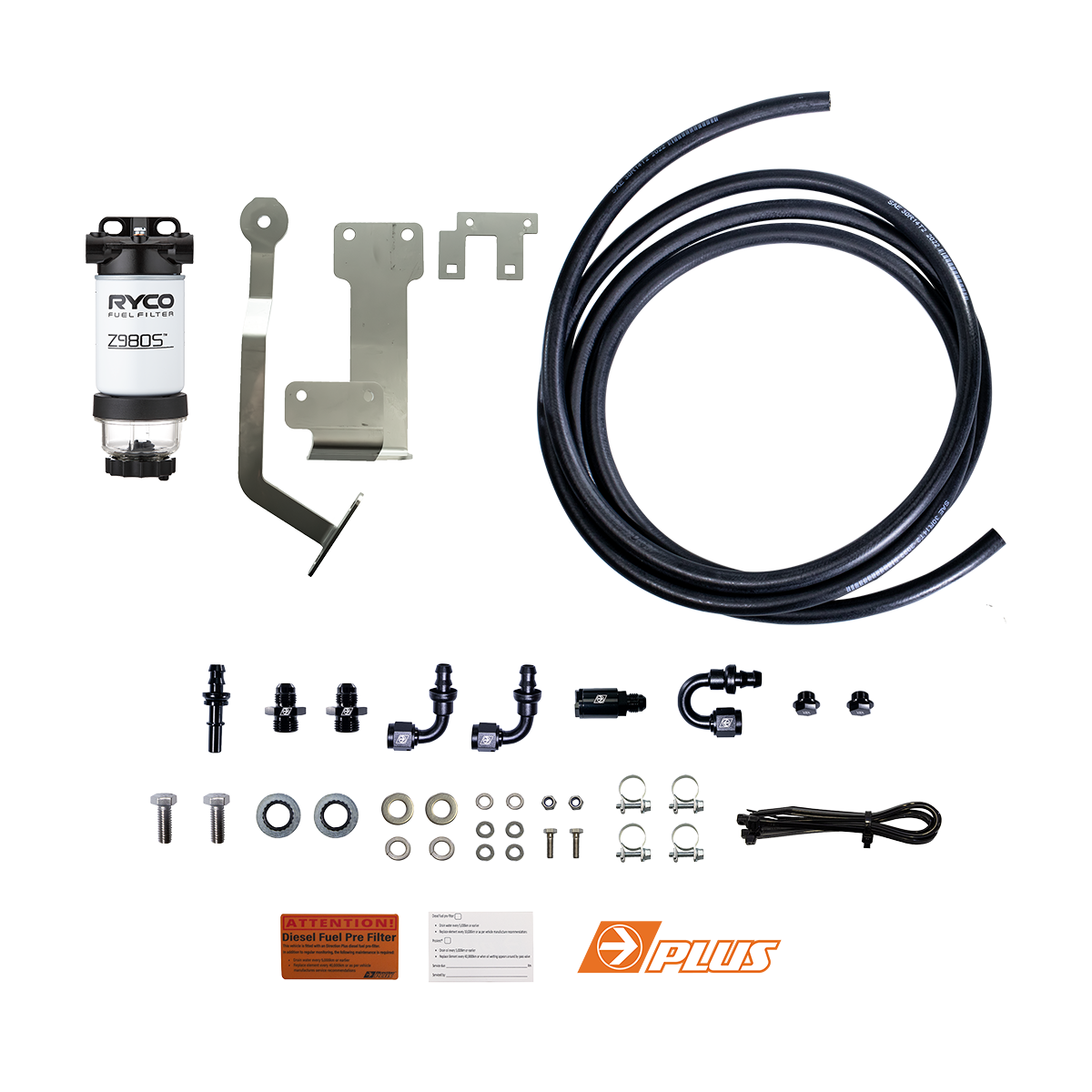 Direction Plus™ Ryco Pre-Filter Kit for Next-Gen Ford Ranger / Everest & VW Amarok 4cyl & 6 cyl - RC671DPK | Direction-Plus