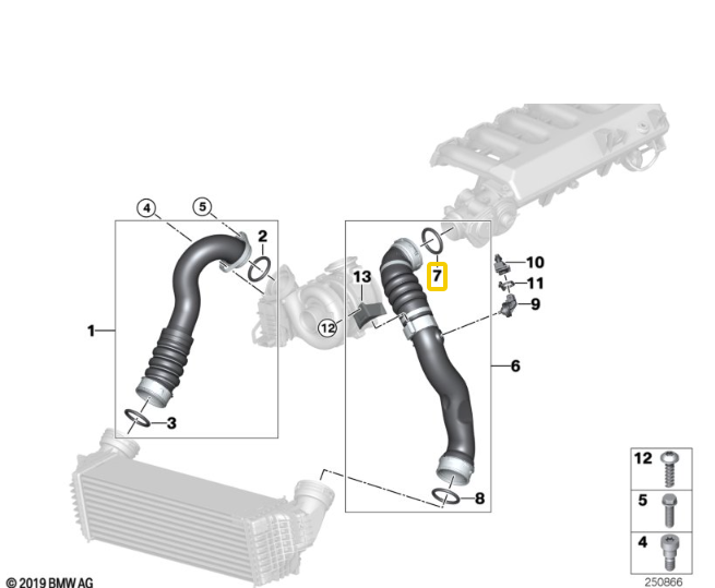 Genuine BMW Intake Pipe Seal - BMW 11617790547 | BMW