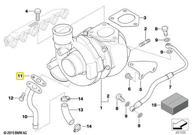 BMW Turbo Oil Line Gasket - FA1 11422246091
