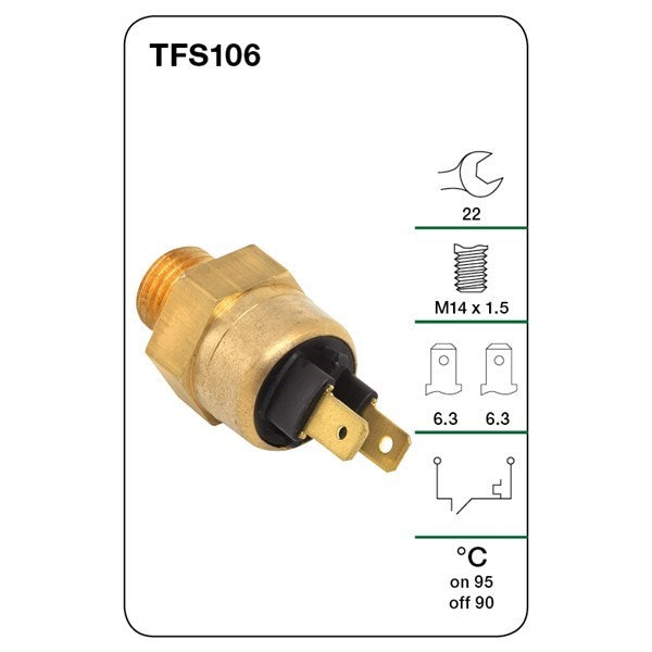 Tridon Thermo Fan Switch 95°C - 90°C - TFS106 | Tridon