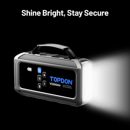 Topdon 2-In-1 Jump Starter and Tire Inflator V2200Air | Topdon