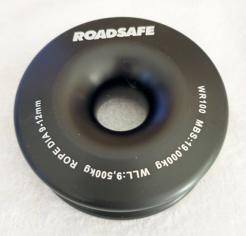 Roadsafe 4wd Recovery Winch Ring 100mm WLL 9,500kg - Black | Roadsafe