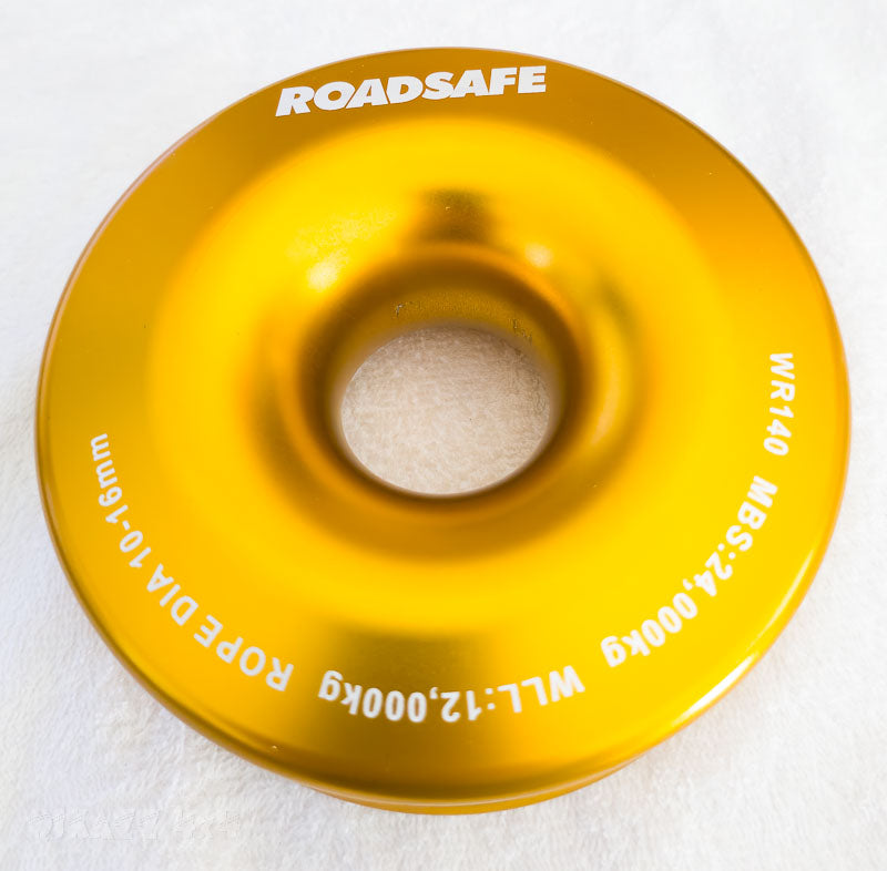 Roadsafe 4wd Recovery Winch Ring 140mm WLL 12,000kg - Yellow | Roadsafe