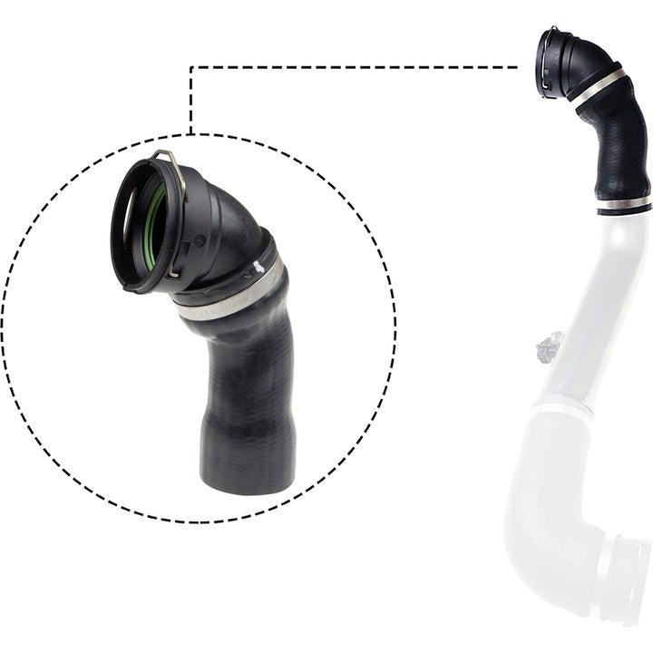 BMW Charged Air Inlet Intake Pipe for 5 Series E60 & E61 M57N & M57N2 - Thermotec 11617799401