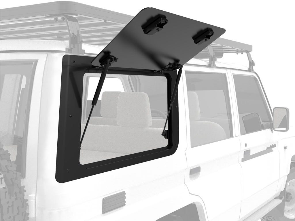 Toyota Land Cruiser 76 Gullwing Window / Right Hand Side Aluminium | Front Runner