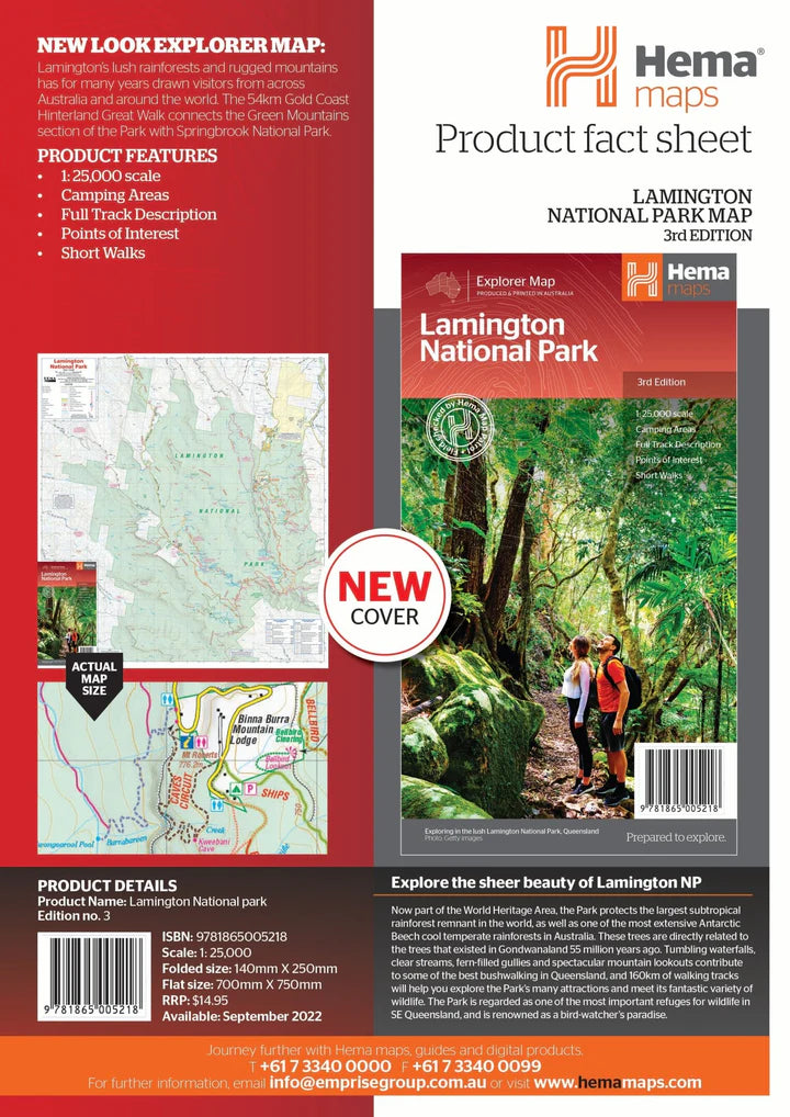 Hema Lamington National Park Map | Hema