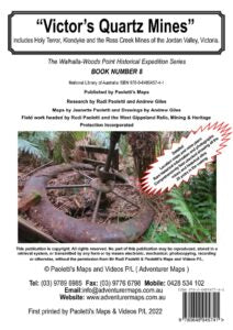 Victor's Quartz Mines- includes Holy Terror, Klondyke and the Ross Creek Mines of the Jordan Valley (Book #8 in series)