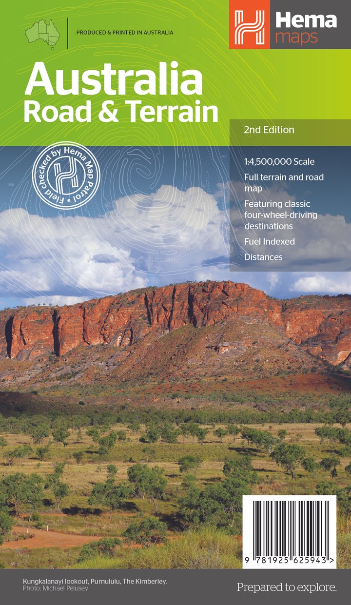 Hema Australia Road & Terrain Map | Hema