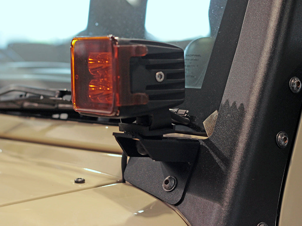 Jeep Wrangler JK/JKU Windshield Spot Light Brackets - by Front Runner | Front Runner