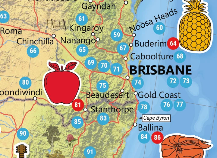 Hema Big things of Australia Map | Hema
