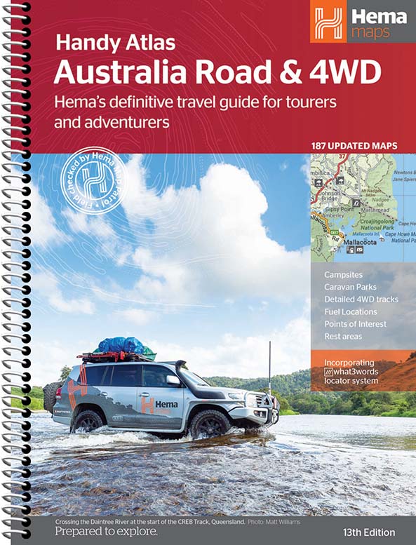 Hema Australia Road & 4WD Handy - 184 x 248mm (13th Edition) | Hema