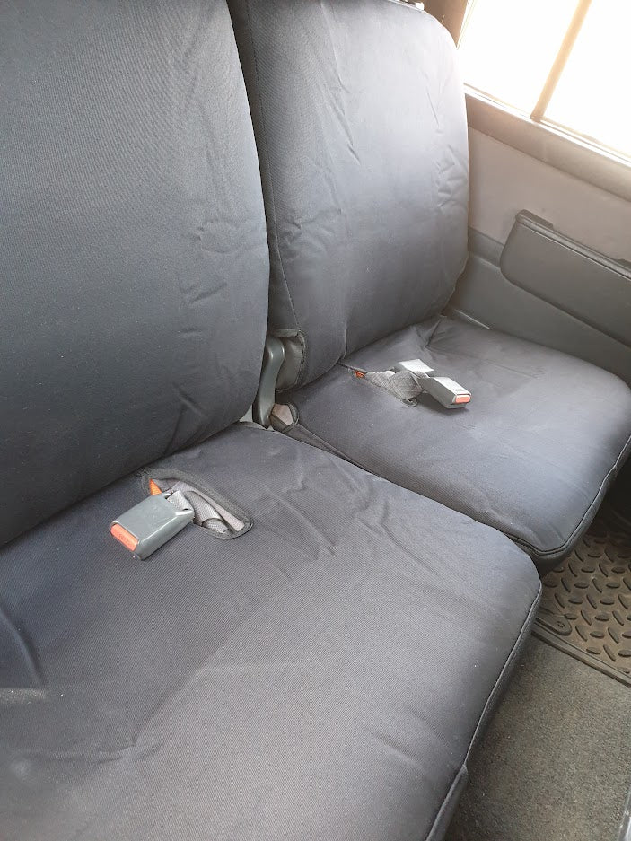 Gotya Covered Black Denim Seat Covers for Nissan Patrol GQ Wagon Y60 ST, RX - 01/1989 - 10/1997 | Gotya Covered