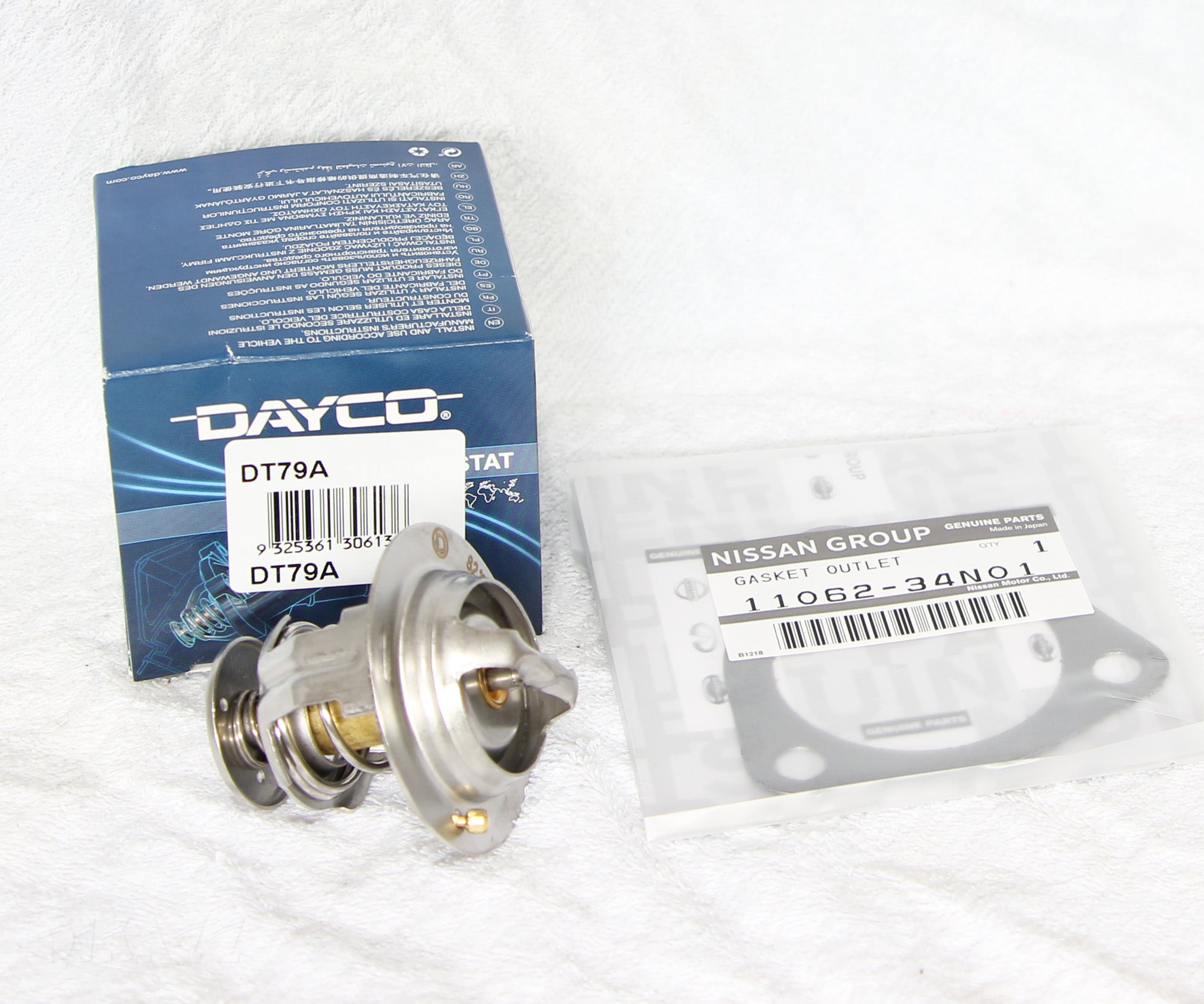 Dayco DT79A Thermostat + Gasket for Nissan Patrol GQ / GU TD42 | Dayco