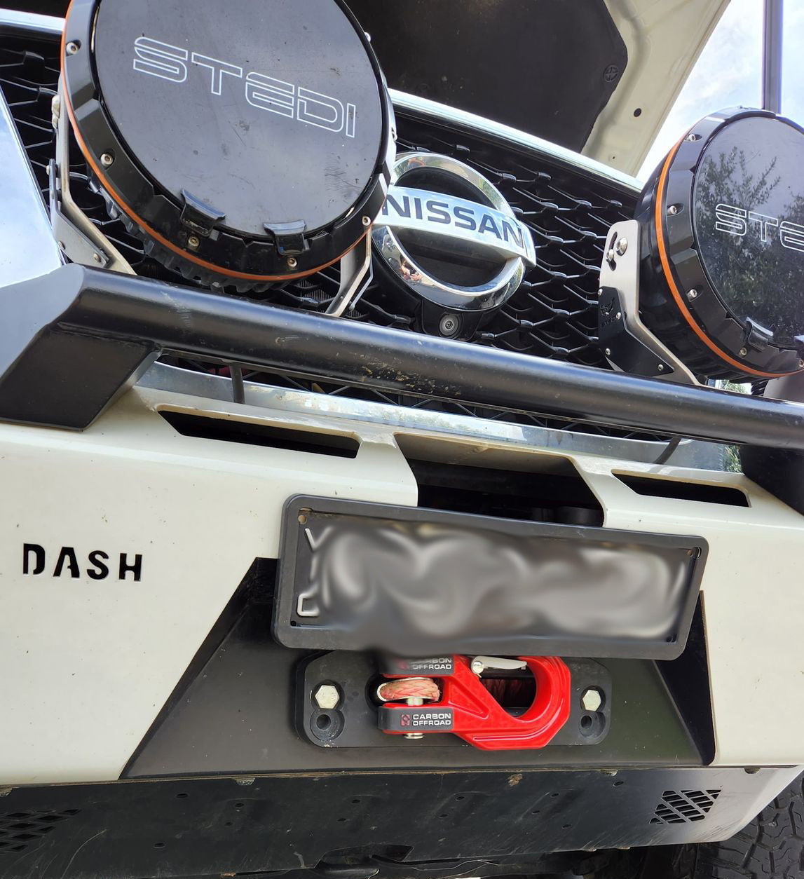 Carbon Offroad Mega Pro Winch Hook - Yellow | Carbon Offroad