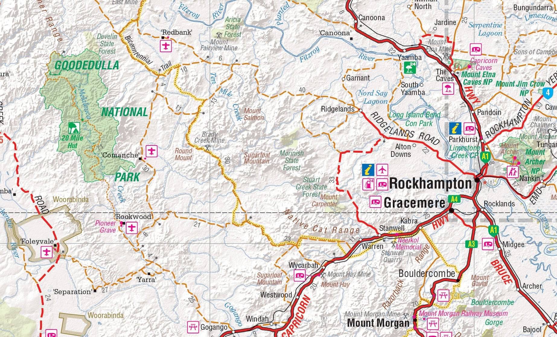 Hema Central Queensland Map | Hema