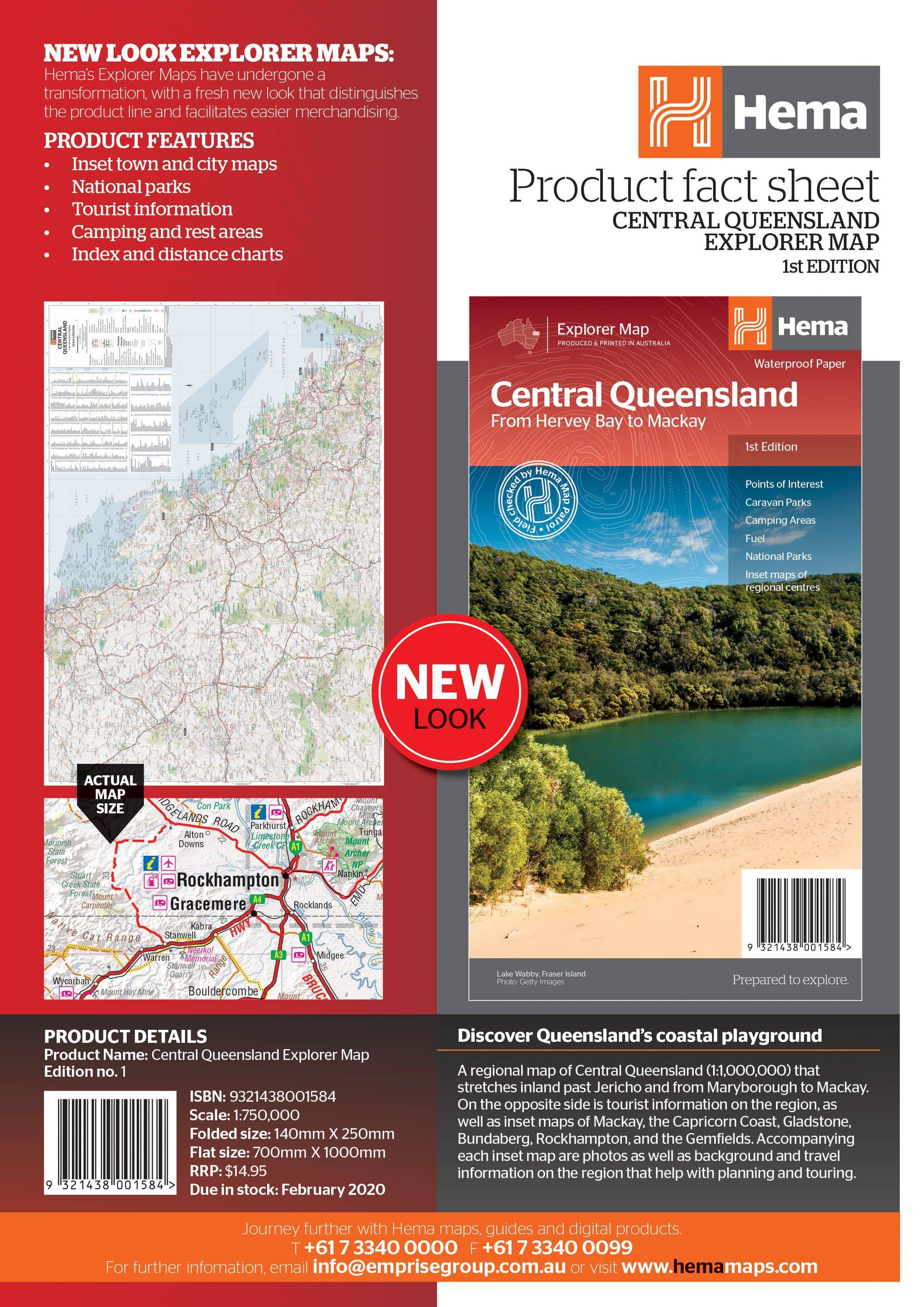 Hema Central Queensland Map | Hema