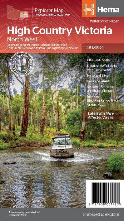Hema The Victorian High Country - North Western Map 1st Edition | Hema