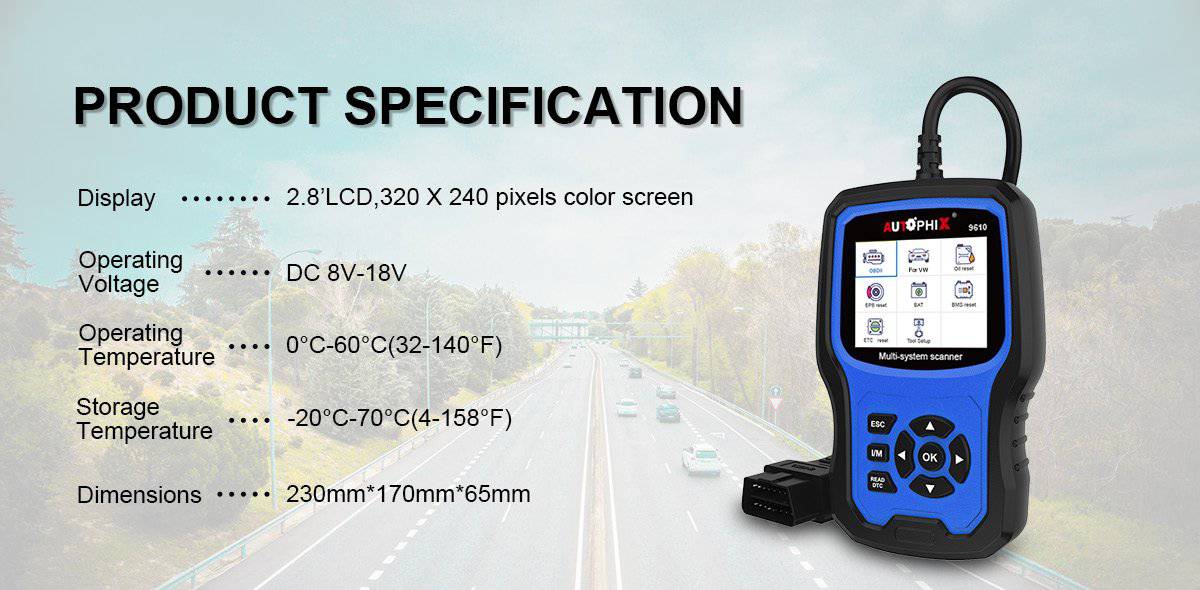 Autophix 9610 OBDII+VAG PRO Professional Diagnostic Tool | Autophix