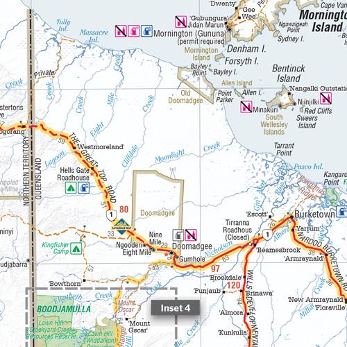 Hema Savannah Way - Cairns to Broome Map | Hema