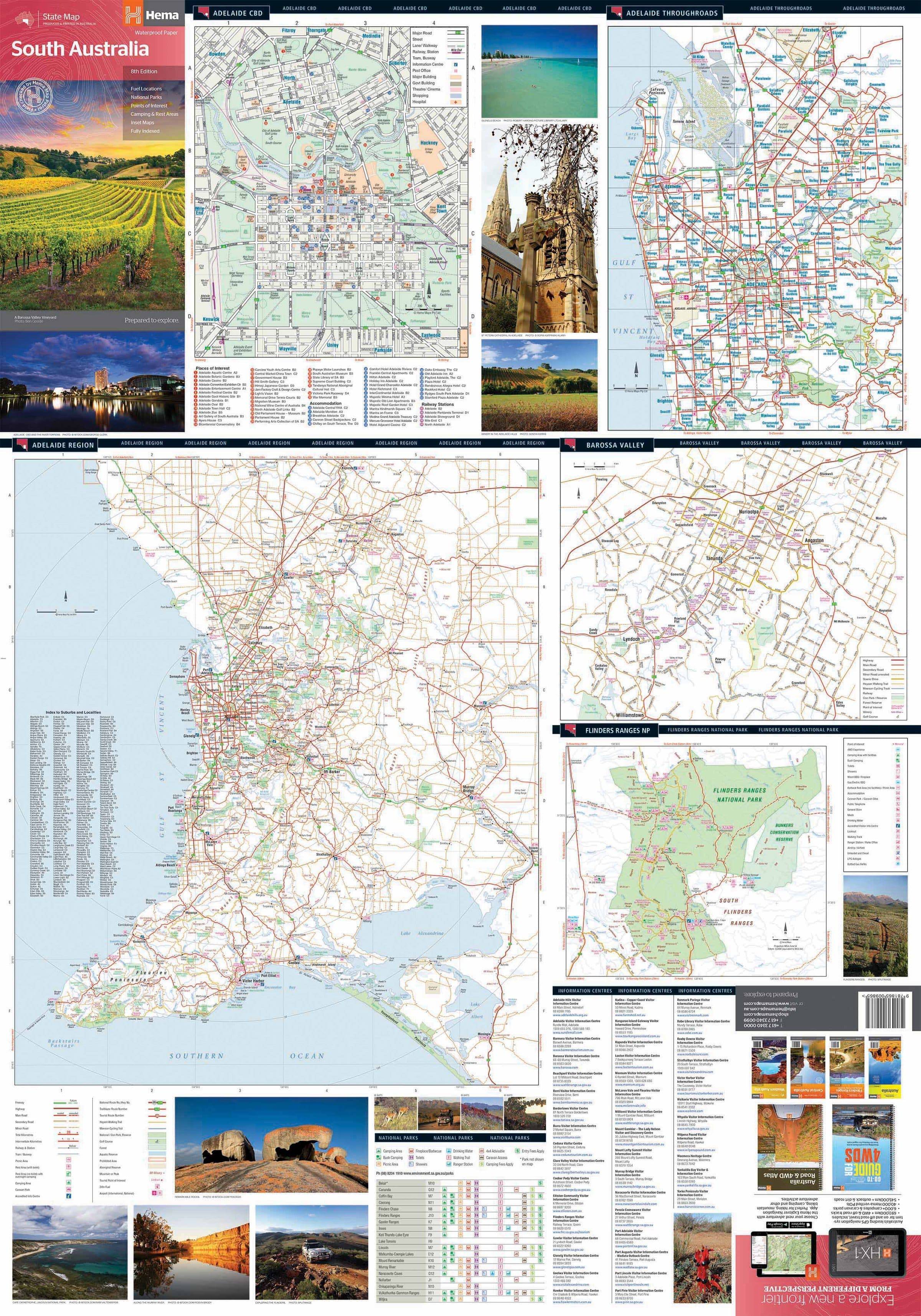 Hema South Australia State Map | Hema