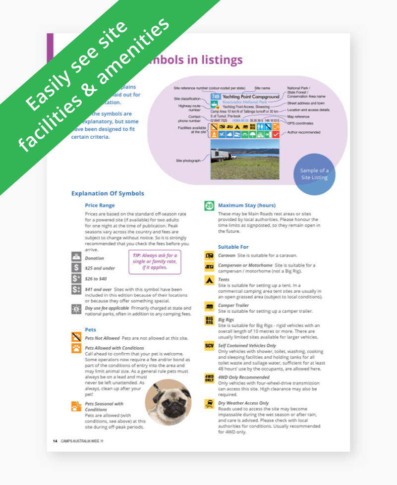 Camps 11 Easy to Read (B4 size with photos) | Camps Australia Wide