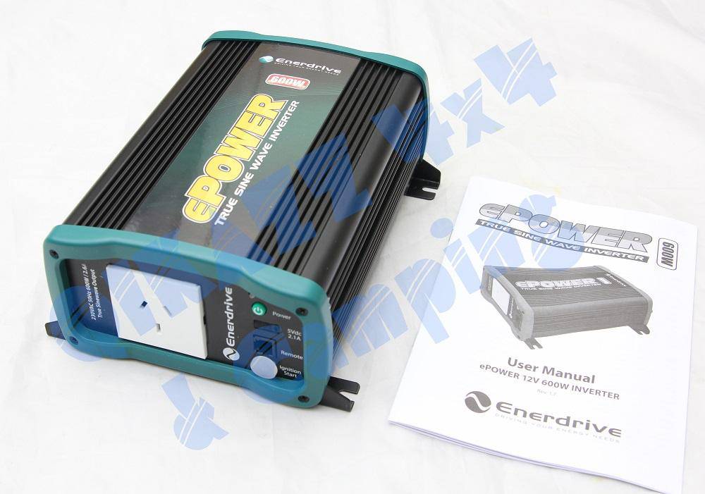 Enerdrive ePOWER 600W Generation 2 True Sine Wave Inverter - EN1106S-12V | Enerdrive