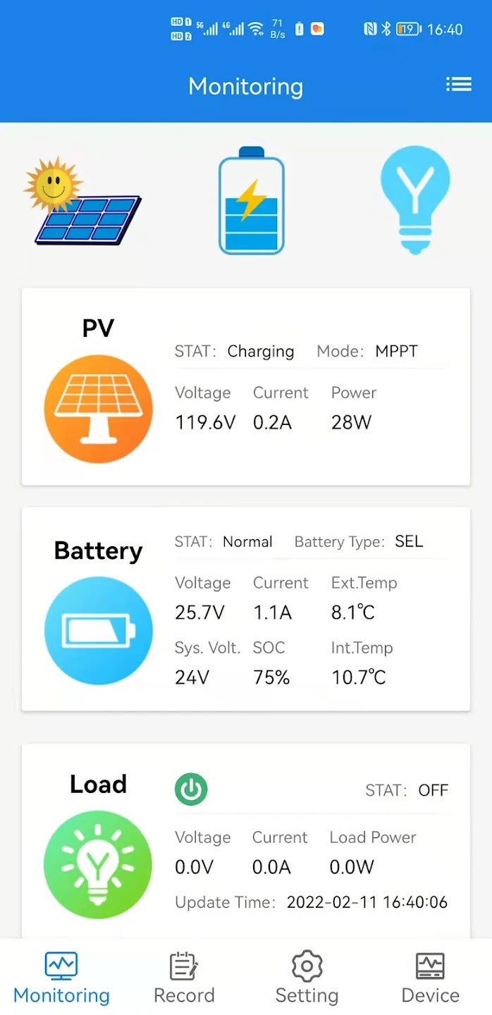 Exotronic 200W Portable Folding Solar Panel + 20A Bluetooth MPPT Solar Controller | Exotronic