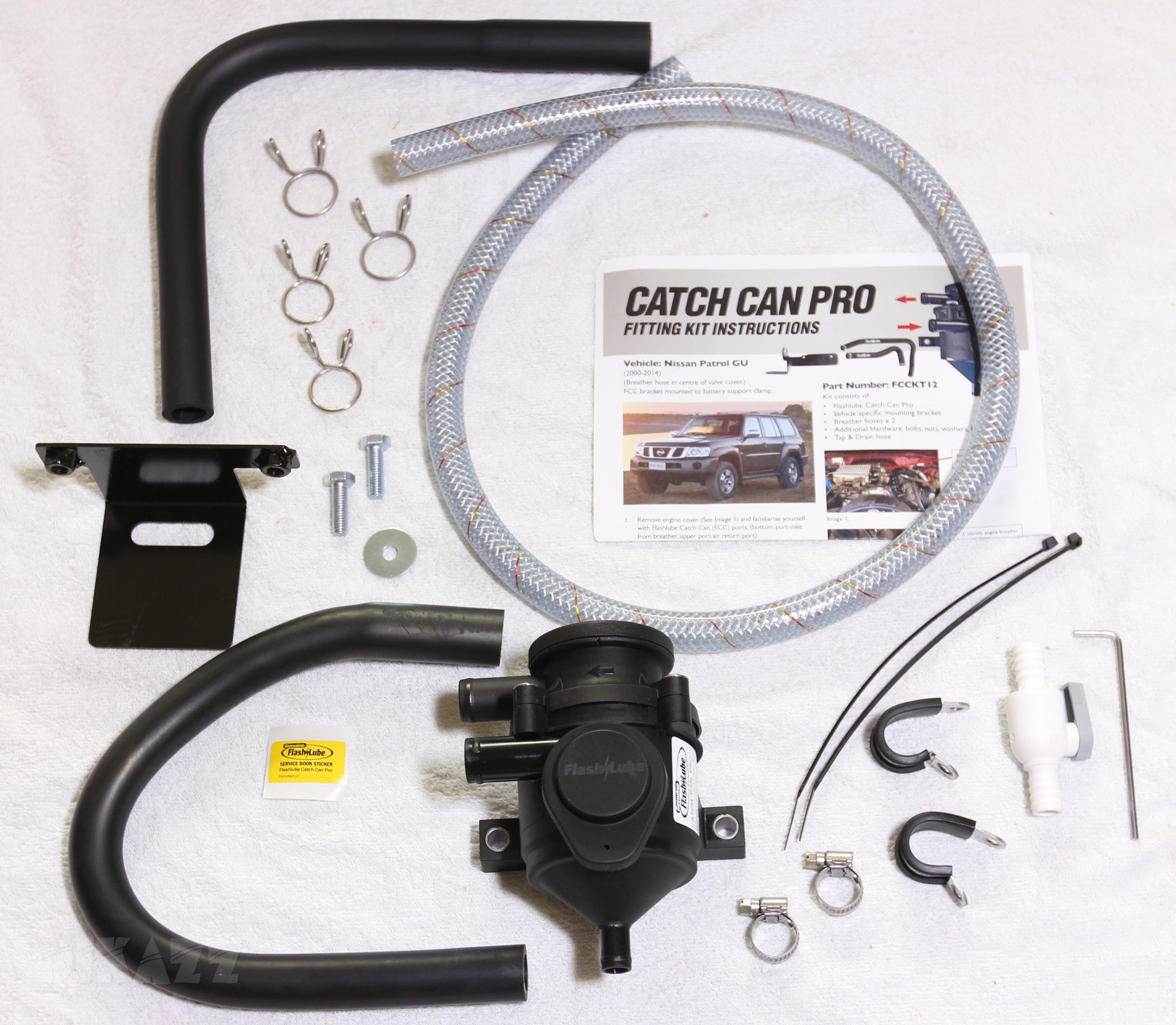 Flashlube Catch Can Pro Kit for Nissan Patrol Y61 ZD30 2007 - 2016 W/O Common Rail | Flashlube